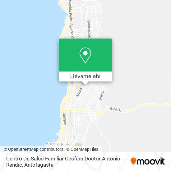 Mapa de Centro De Salud Familiar Cesfam Doctor Antonio Rendic
