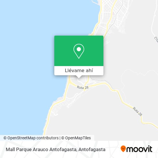 Mapa de Mall Parque Arauco Antofagasta