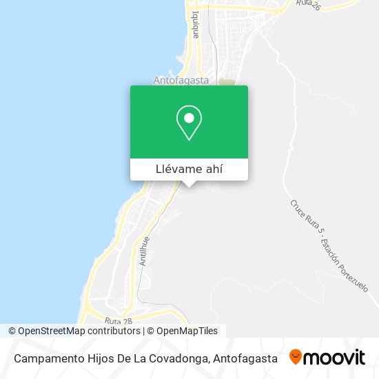 Mapa de Campamento Hijos De La Covadonga
