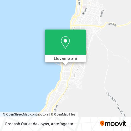 Mapa de Orocash Outlet de Joyas