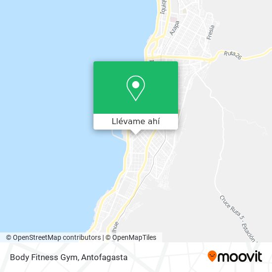 Mapa de Body Fitness Gym