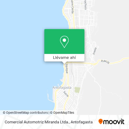 Mapa de Comercial Automotriz Miranda Ltda.