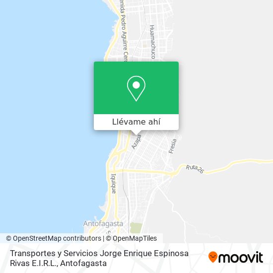 Mapa de Transportes y Servicios Jorge Enrique Espinosa Rivas E.I.R.L.