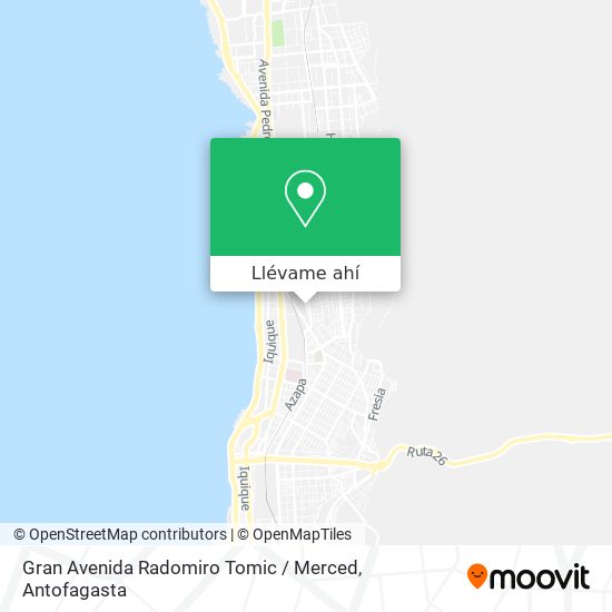 Mapa de Gran Avenida Radomiro Tomic / Merced