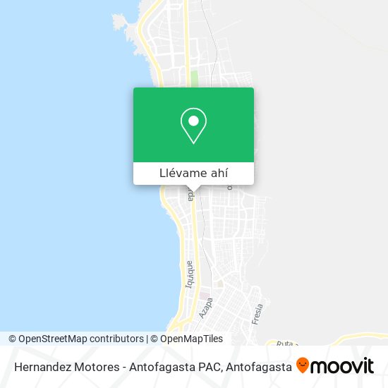 Mapa de Hernandez Motores - Antofagasta PAC