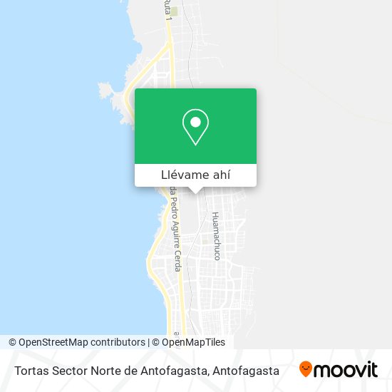 Mapa de Tortas Sector Norte de Antofagasta