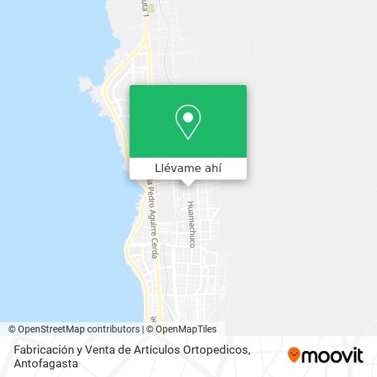 Mapa de Fabricación y Venta de Artículos Ortopedicos