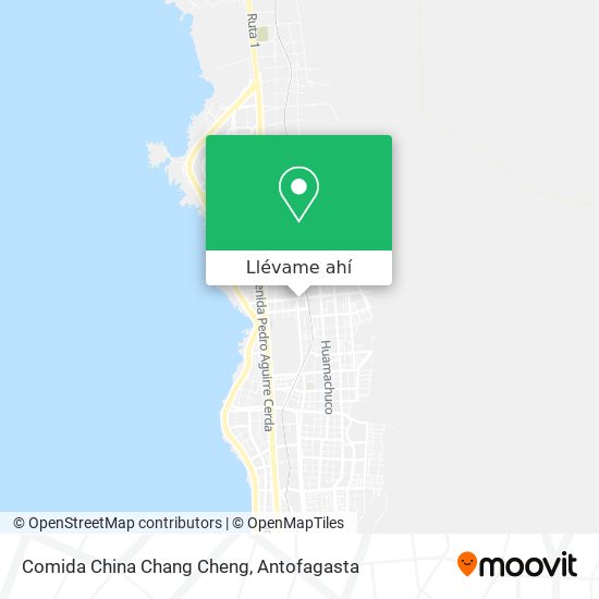 Mapa de Comida China Chang Cheng