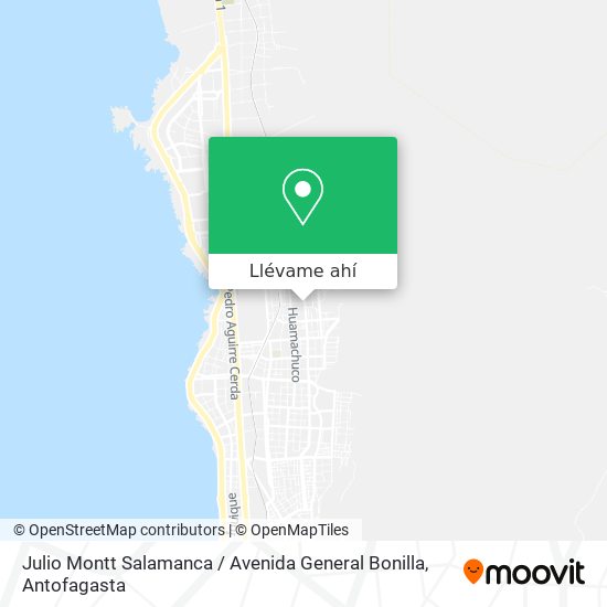 Mapa de Julio Montt Salamanca / Avenida General Bonilla