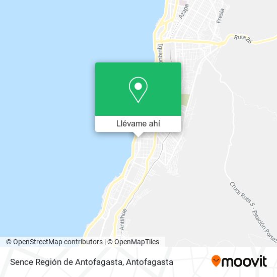 Mapa de Sence Región de Antofagasta