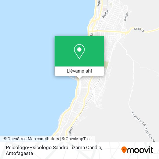 Mapa de Psicologo-Psicologo Sandra Lizama Candia