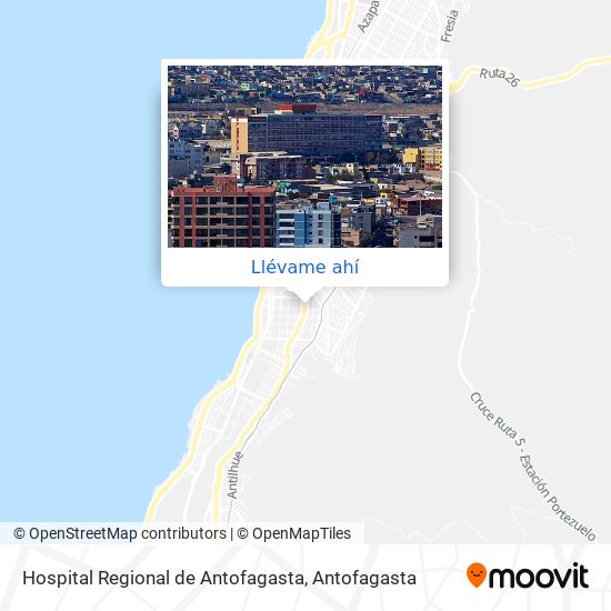 Mapa de Hospital Regional de Antofagasta