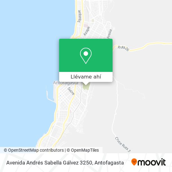 Mapa de Avenida Andrés Sabella Gálvez 3250