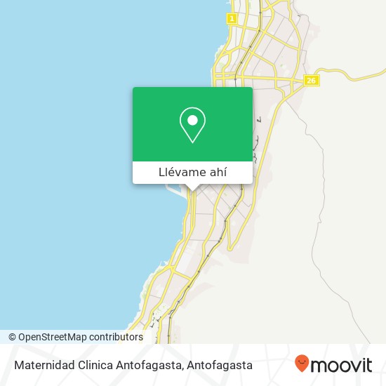 Mapa de Maternidad Clinica Antofagasta