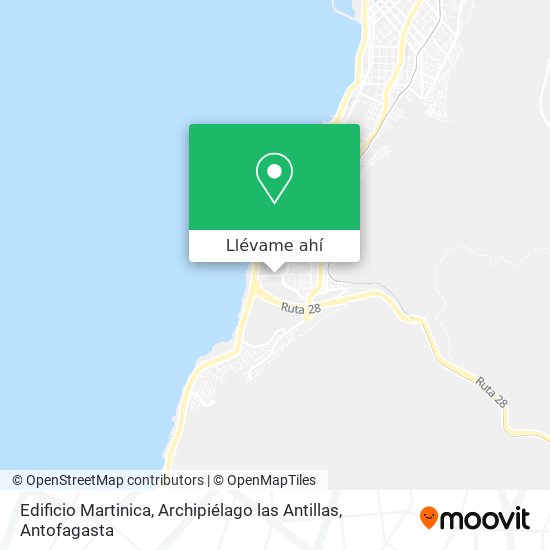 Mapa de Edificio Martinica, Archipiélago las Antillas