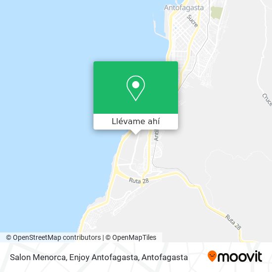 Mapa de Salon Menorca, Enjoy Antofagasta