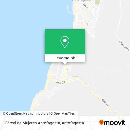 Mapa de Cárcel de Mujeres Antofagasta