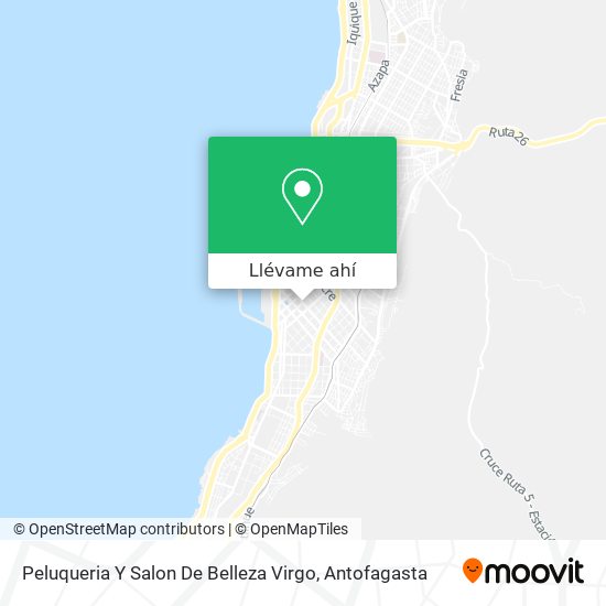 Mapa de Peluqueria Y Salon De Belleza Virgo