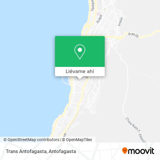 Mapa de Trans Antofagasta