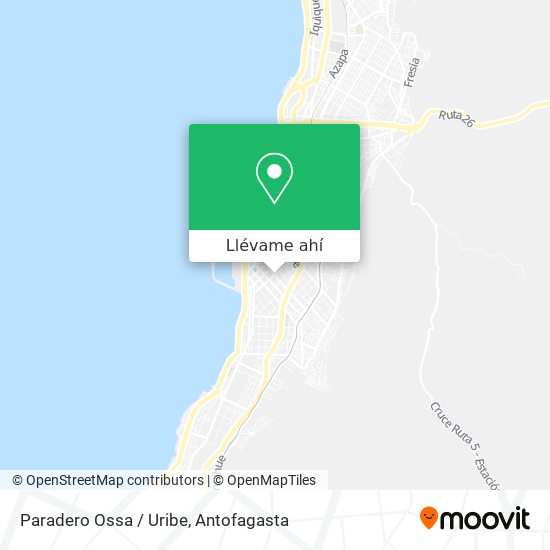 Mapa de Paradero Ossa / Uribe