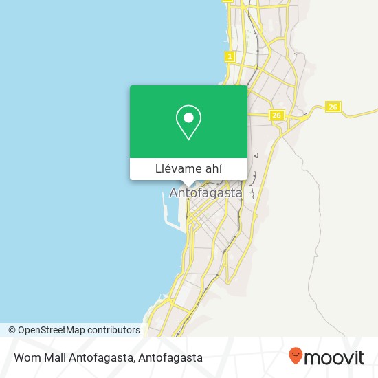 Mapa de Wom Mall Antofagasta