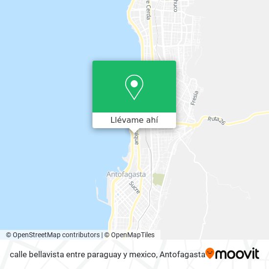 Mapa de calle bellavista entre paraguay y mexico