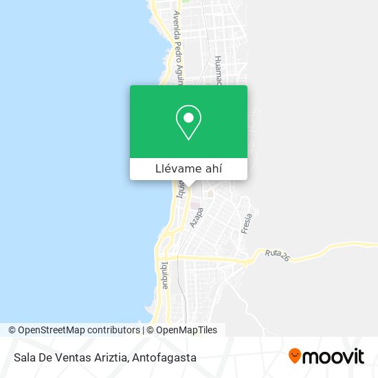 Mapa de Sala De Ventas Ariztia