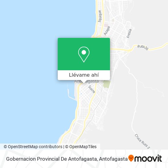 Mapa de Gobernacion Provincial De Antofagasta