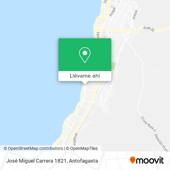 Mapa de José Miguel Carrera 1821