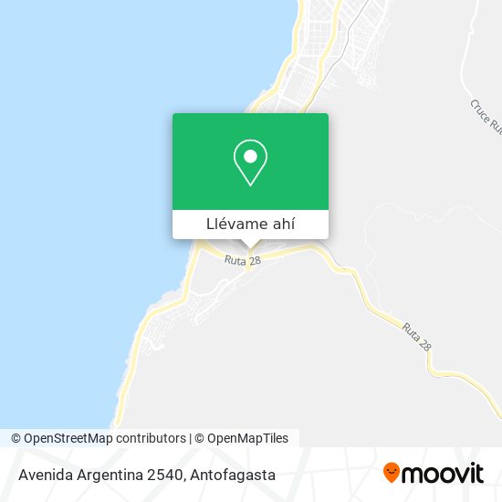 Mapa de Avenida Argentina 2540