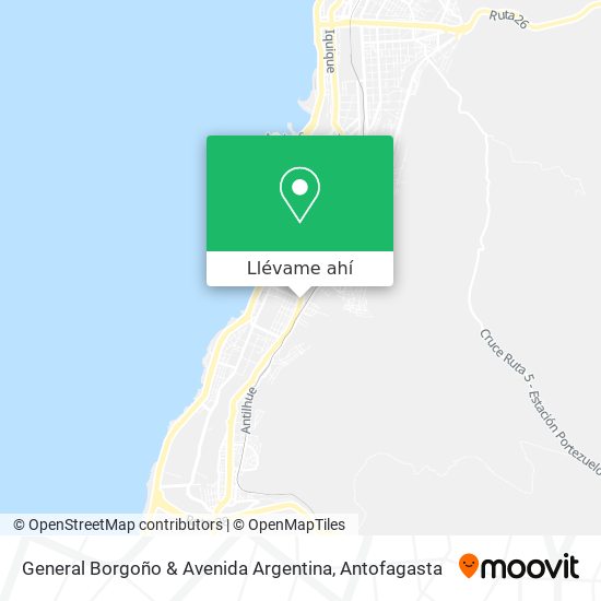 Mapa de General Borgoño & Avenida Argentina