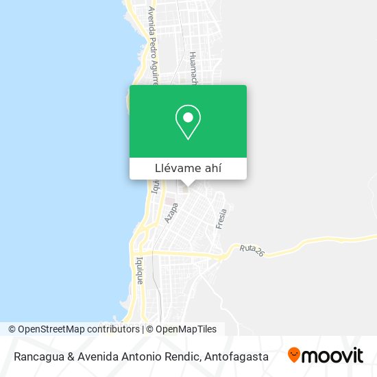 Mapa de Rancagua & Avenida Antonio Rendic