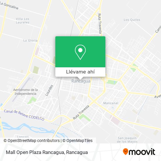 Mapa de Mall Open Plaza Rancagua