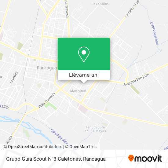 Mapa de Grupo Guia Scout N°3 Caletones