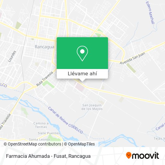 Mapa de Farmacia Ahumada - Fusat