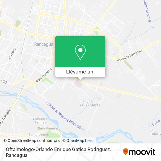 Mapa de Oftalmologo-Orlando Enrique Gatica Rodríguez