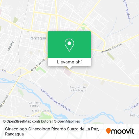 Mapa de Ginecologo-Ginecologo Ricardo Suazo de La Paz
