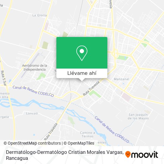 Mapa de Dermatólogo-Dermatólogo Cristian Morales Vargas
