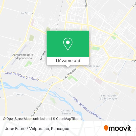 Mapa de José Faure / Valparaíso