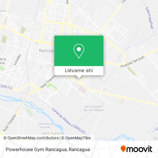 Mapa de Powerhouse Gym Rancagua