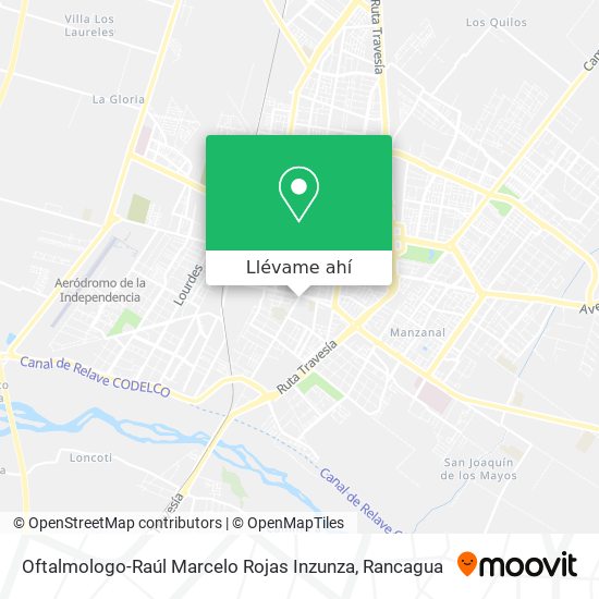 Mapa de Oftalmologo-Raúl Marcelo Rojas Inzunza