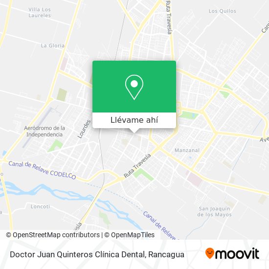 Mapa de Doctor Juan Quinteros Clínica Dental