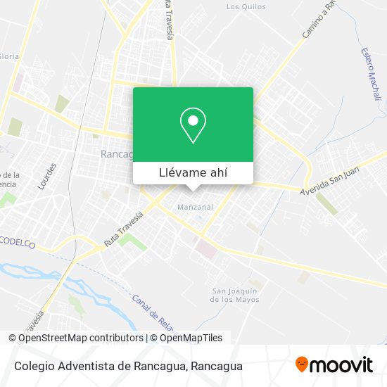 Mapa de Colegio Adventista de Rancagua