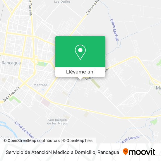 Mapa de Servicio de AtencióN Medico a Domicilio