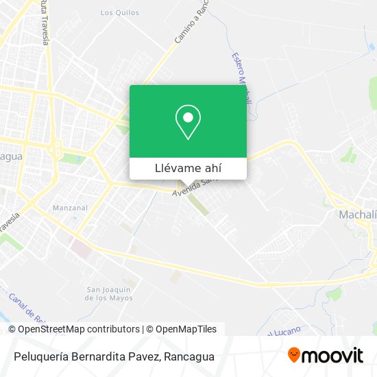 Mapa de Peluquería Bernardita Pavez