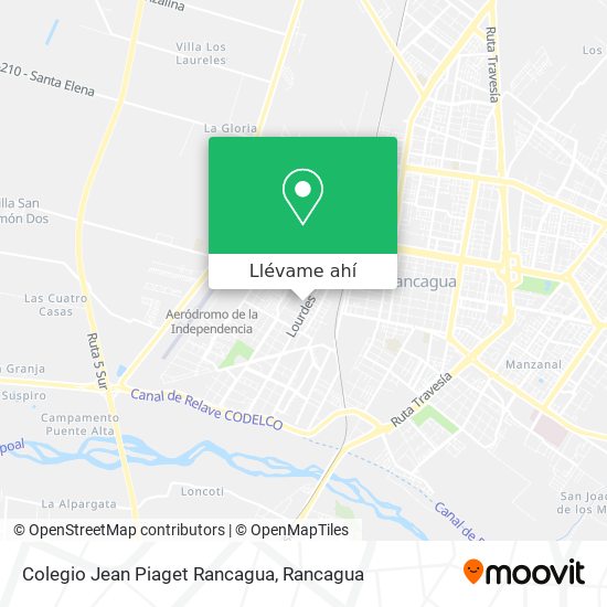 Mapa de Colegio Jean Piaget Rancagua