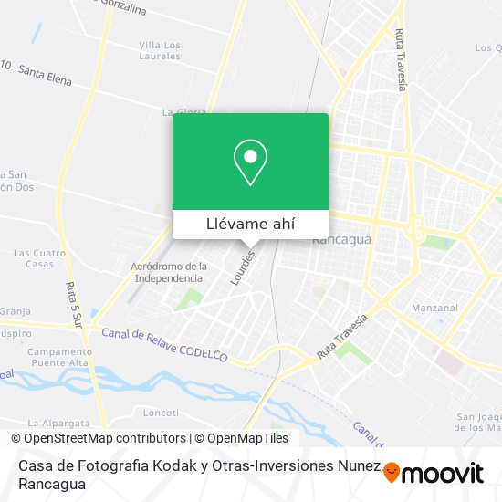 Mapa de Casa de Fotografia Kodak y Otras-Inversiones Nunez