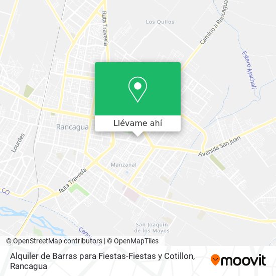 Mapa de Alquiler de Barras para Fiestas-Fiestas y Cotillon