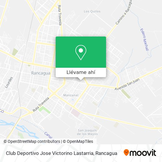 Mapa de Club Deportivo Jose Victorino Lastarria