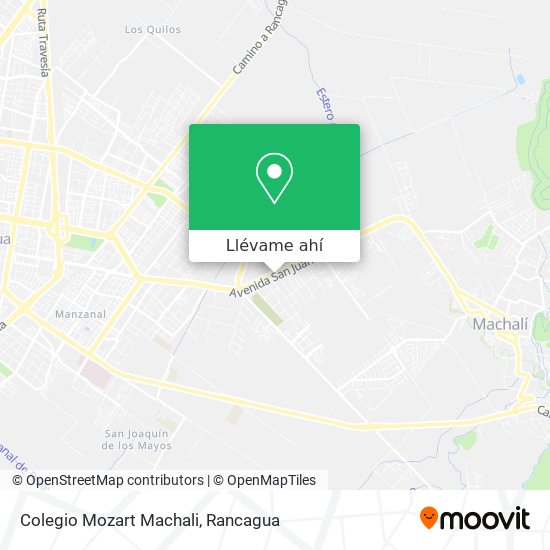 Mapa de Colegio Mozart Machali